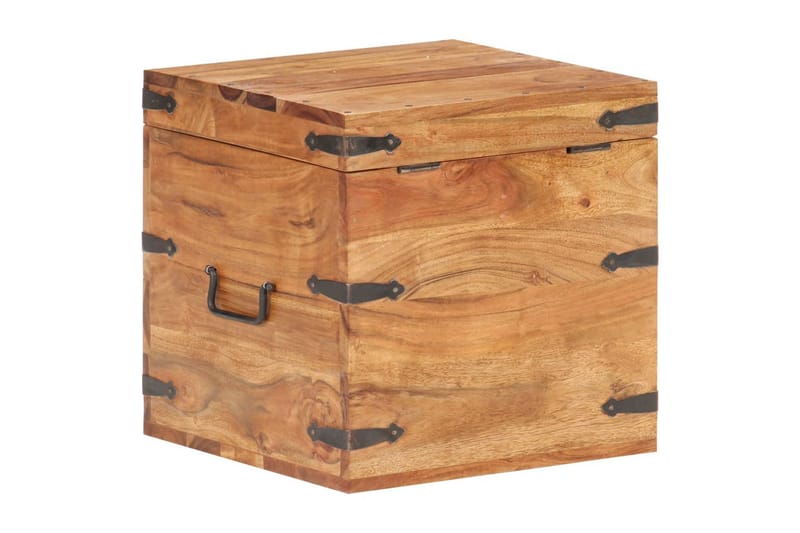 Kiste 40x40x40 cm heltre akasie - Oppbevaring - Oppbevaringsmøbler - Oppbevaringskiste