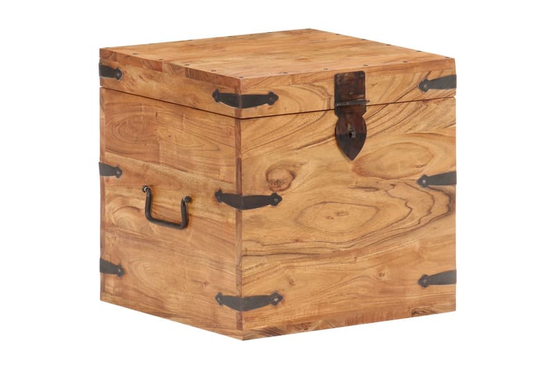 Kiste 40x40x40 cm heltre akasie - Oppbevaring - Oppbevaringsmøbler - Oppbevaringskiste