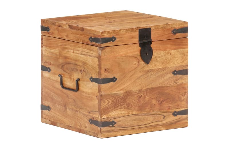 Kiste 40x40x40 cm heltre akasie - Oppbevaring - Oppbevaringsmøbler - Oppbevaringskiste