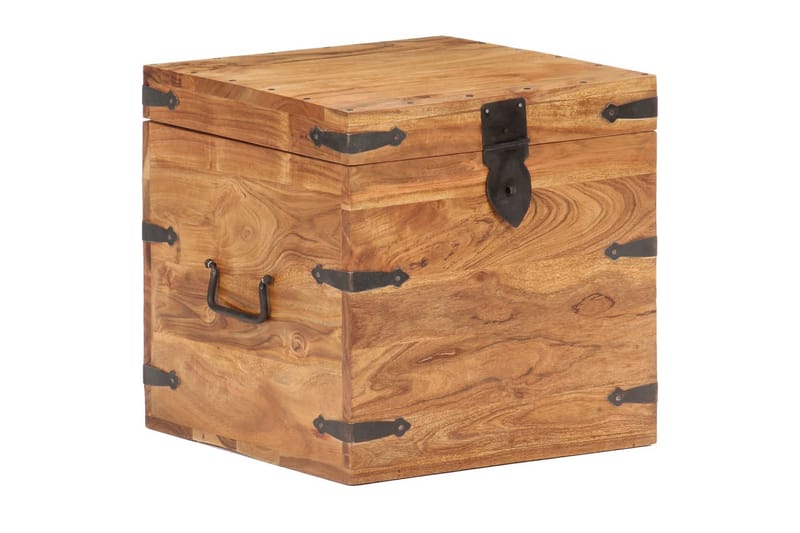 Kiste 40x40x40 cm heltre akasie - Oppbevaring - Oppbevaringsmøbler - Oppbevaringskiste