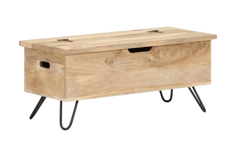 Kiste 90x40x45 cm heltre mango - Brun - Oppbevaring - Oppbevaringsmøbler - Oppbevaringskiste