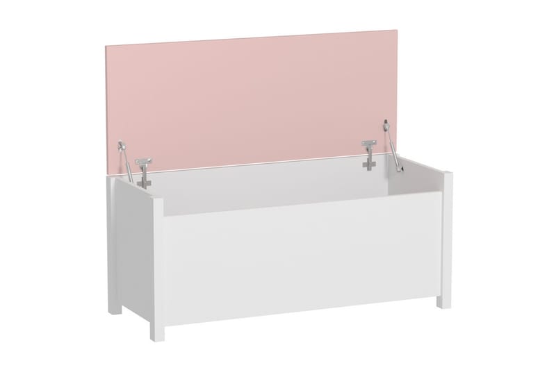 Luna Oppbevaringskiste 99x42x39 cm - Beige / Hvit - Oppbevaring - Oppbevaringsmøbler - Oppbevaringskiste