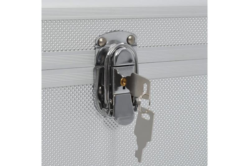Oppbevaringskasser 2 stk sølv aluminium - Silver - Oppbevaring - Oppbevaringsmøbler - Oppbevaringskiste