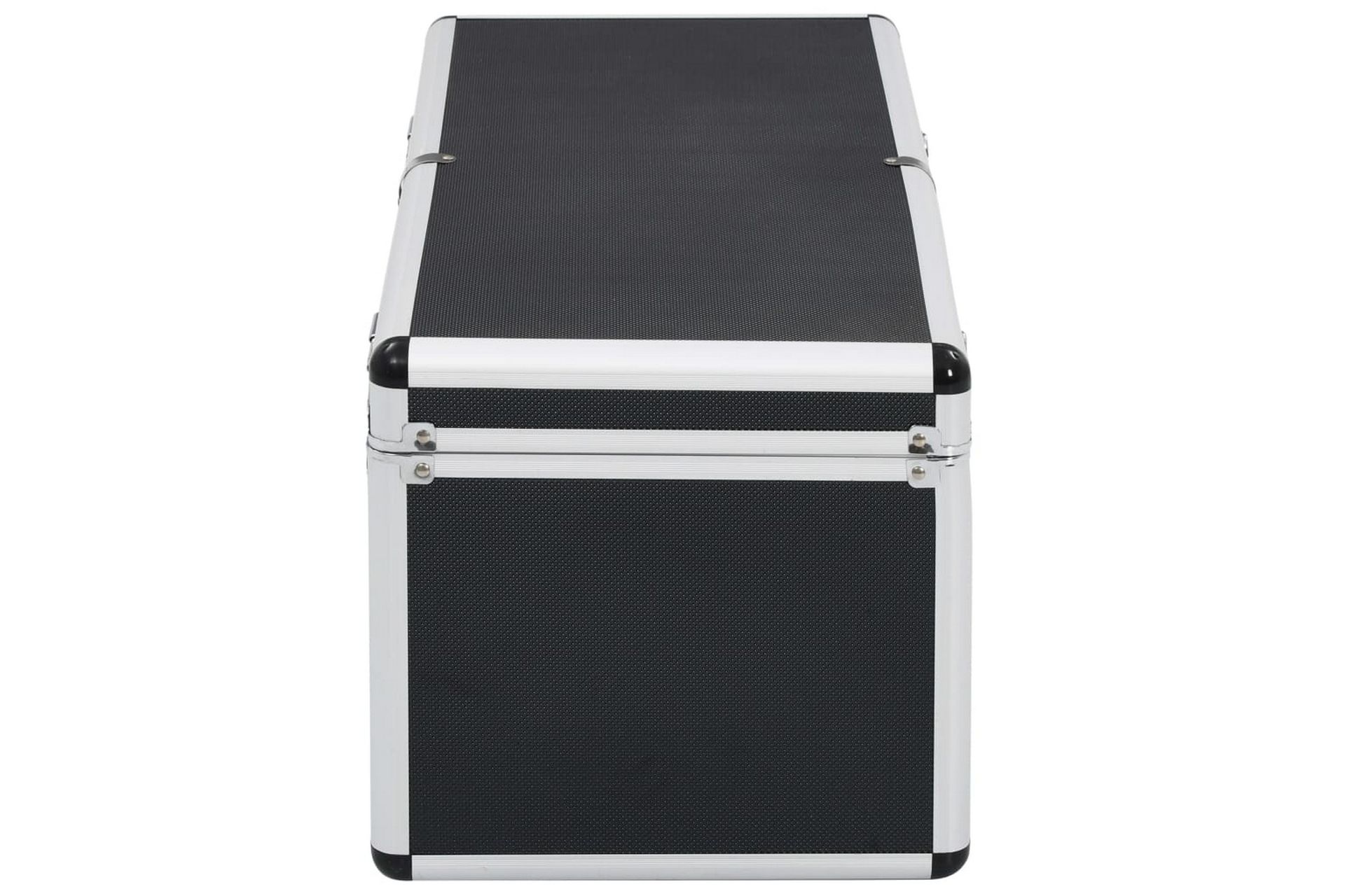 Oppbevaringskasser 2 stk svart aluminium - Svart - Oppbevaring - Oppbevaringsmøbler - Oppbevaringskiste