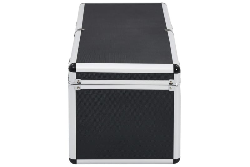 Oppbevaringskasser 2 stk svart aluminium - Svart - Oppbevaring - Oppbevaringsmøbler - Oppbevaringskiste