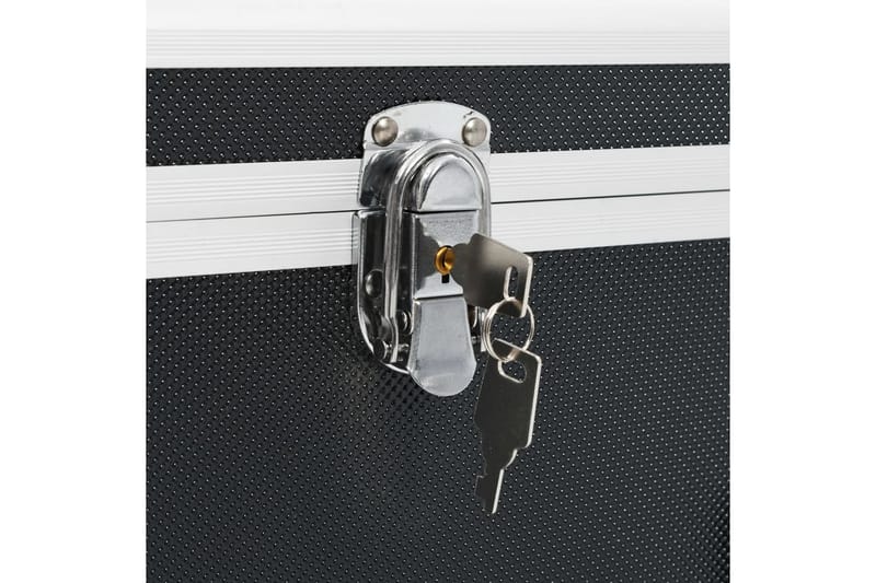 Oppbevaringskasser 2 stk svart aluminium - Svart - Oppbevaring - Oppbevaringsmøbler - Oppbevaringskiste