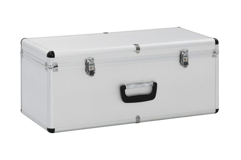 Oppbevaringskasser 3 stk sølv aluminium - Silver - Oppbevaringskiste