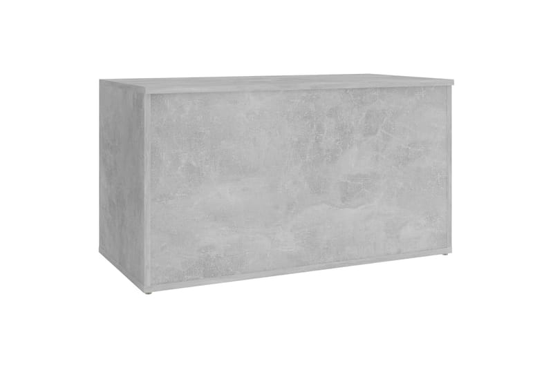 Oppbevaringskiste betonggrå 84x42x46 cm sponplate - Grå - Oppbevaring - Oppbevaringsmøbler - Oppbevaringskiste