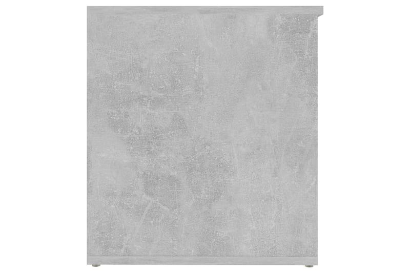 Oppbevaringskiste betonggrå 84x42x46 cm sponplate - Grå - Oppbevaring - Oppbevaringsmøbler - Oppbevaringskiste