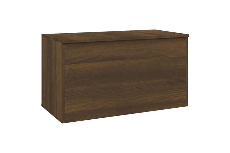 Oppbevaringskiste brun eik 84x42x46 cm konstruert tre - Brun - Oppbevaring - Oppbevaringsmøbler - Oppbevaringskiste