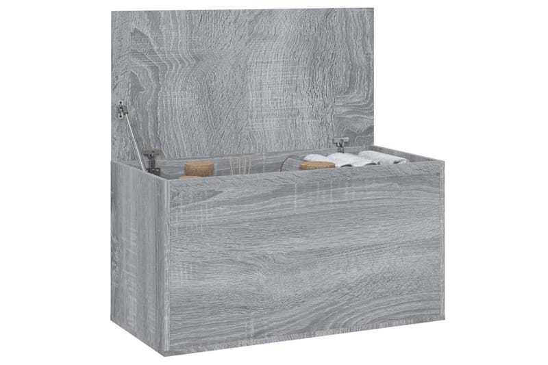 Oppbevaringskiste grå sonoma 84x42x46 cm konstruert tre - Grå - Oppbevaring - Oppbevaringsmøbler - Oppbevaringskiste
