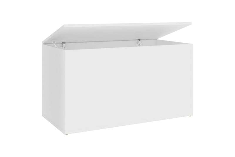 Oppbevaringskiste hvit 84x42x46 cm sponplate - Hvit - Oppbevaring - Oppbevaringsmøbler - Oppbevaringskiste