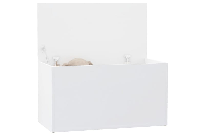Oppbevaringskiste hvit 84x42x46 cm sponplate - Hvit - Oppbevaring - Oppbevaringsmøbler - Oppbevaringskiste