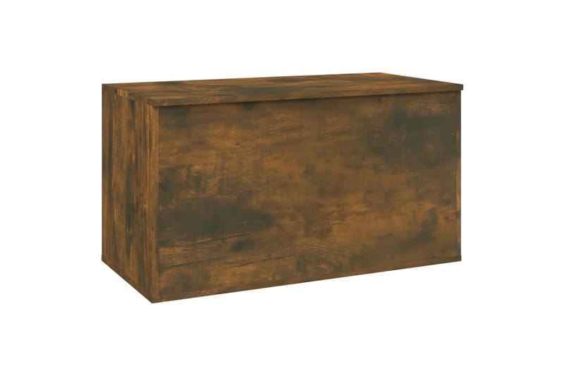 Oppbevaringskiste røkt eik 84x42x46 cm konstruert tre - Brun - Oppbevaring - Oppbevaringsmøbler - Oppbevaringskiste
