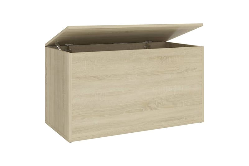 Oppbevaringskiste sonoma eik 84x42x46 cm sponplate - Brun - Oppbevaring - Oppbevaringsmøbler - Oppbevaringskiste
