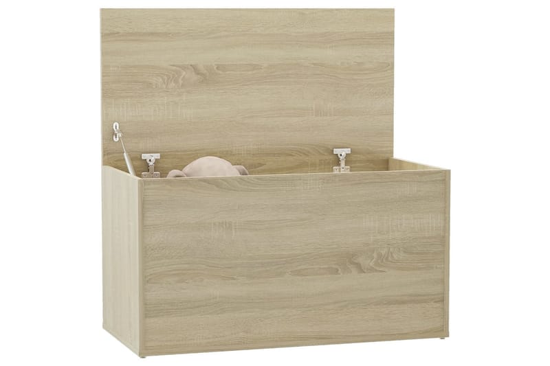Oppbevaringskiste sonoma eik 84x42x46 cm sponplate - Brun - Oppbevaring - Oppbevaringsmøbler - Oppbevaringskiste