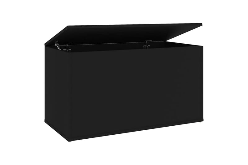 Oppbevaringskiste svart 84x42x46 cm sponplate - Svart - Oppbevaring - Oppbevaringsmøbler - Oppbevaringskiste