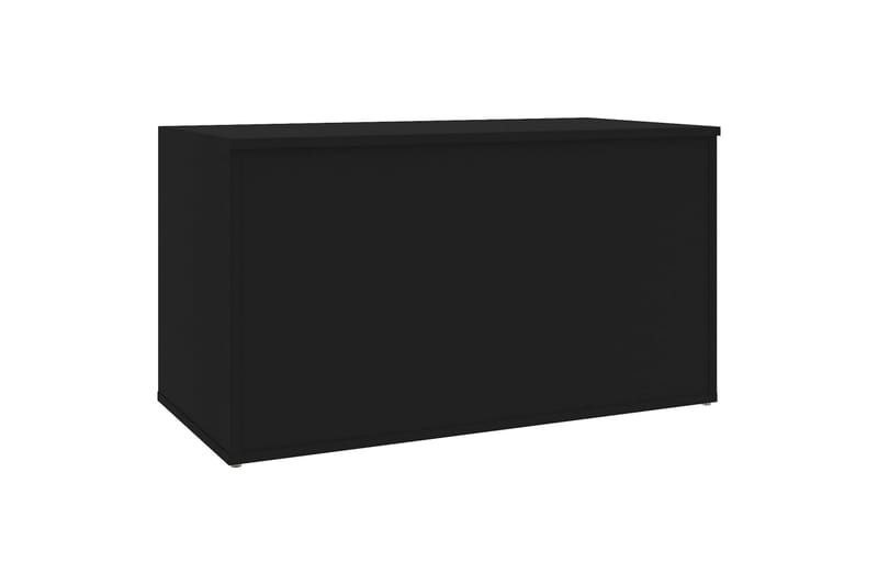 Oppbevaringskiste svart 84x42x46 cm sponplate - Svart - Oppbevaring - Oppbevaringsmøbler - Oppbevaringskiste