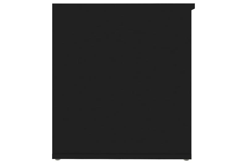 Oppbevaringskiste svart 84x42x46 cm sponplate - Svart - Oppbevaring - Oppbevaringsmøbler - Oppbevaringskiste
