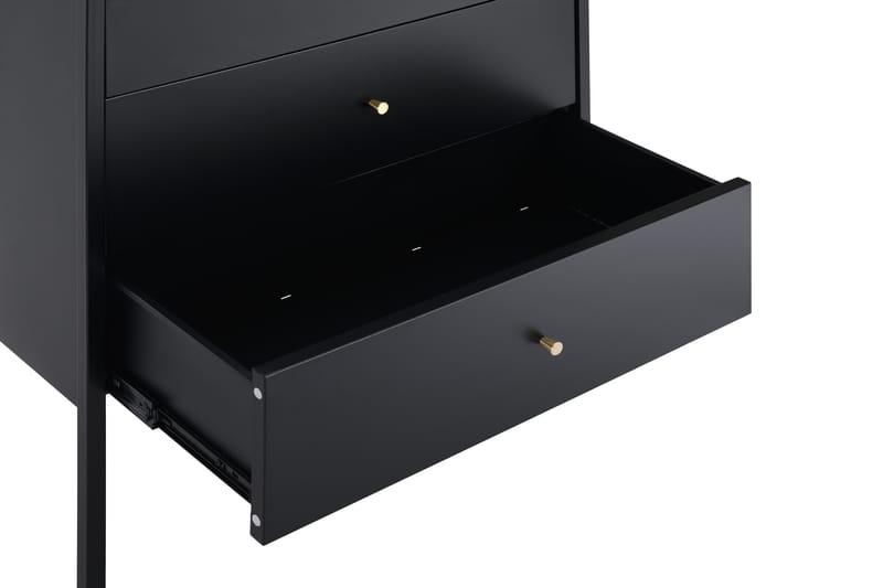 Rockvae Kommode 75 cm - Svart - Oppbevaring - Oppbevaringsmøbler - Oppbevaringskiste