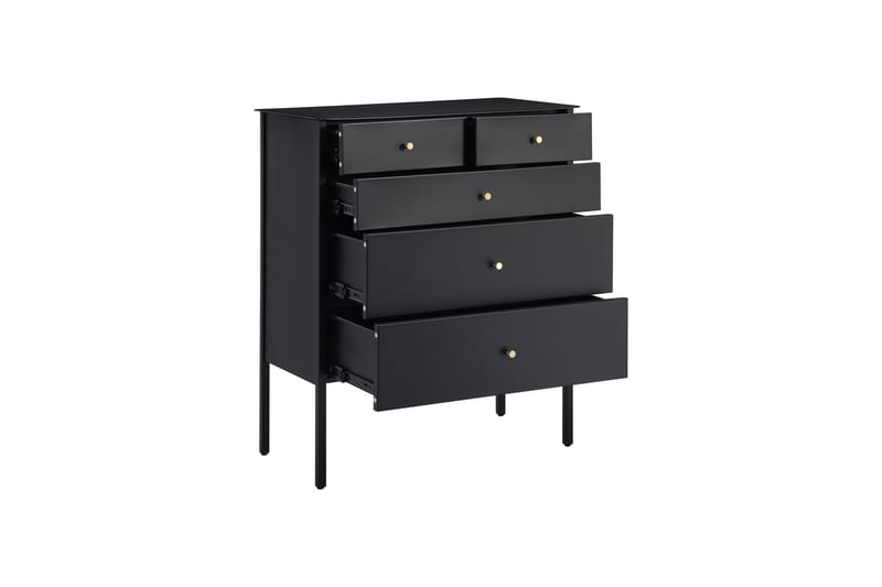 Rockvae Kommode 75 cm - Svart - Oppbevaring - Oppbevaringsmøbler - Oppbevaringskiste