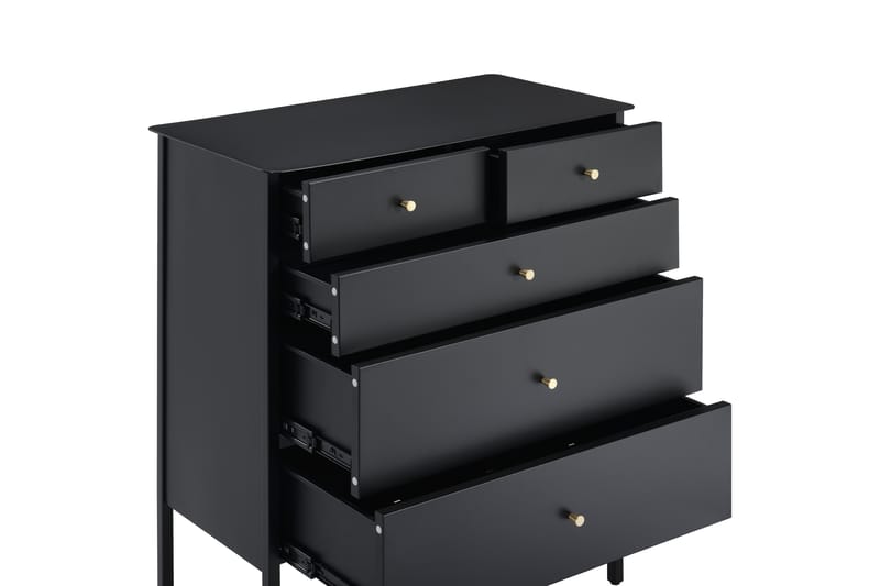 Rockvae Kommode 75 cm - Svart - Oppbevaring - Oppbevaringsmøbler - Oppbevaringskiste