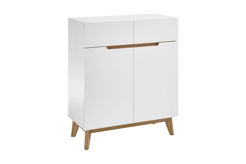 Siraaj Sjenk 85 cm - Hvit / Eik - Oppbevaring - Oppbevaringsmøbler - Oppbevaringskiste