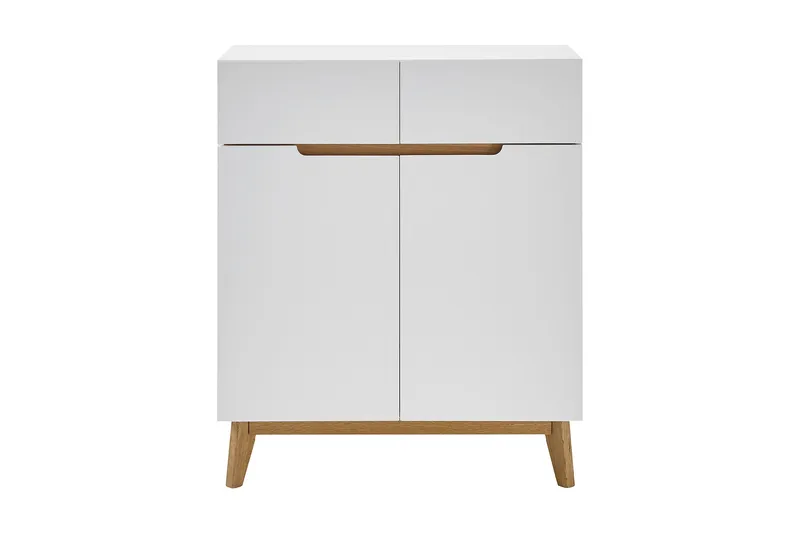 Siraaj Sjenk 85 cm - Hvit / Eik - Oppbevaring - Oppbevaringsmøbler - Oppbevaringskiste