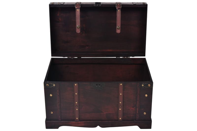 Vintage skattekiste tre 66x38x40 cm - Oppbevaring - Oppbevaringsmøbler - Oppbevaringskiste