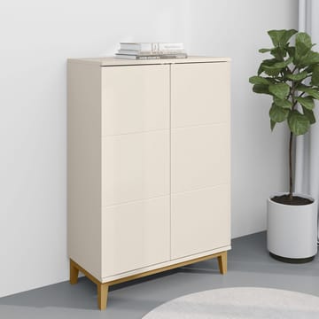 Pelle høyskap 80x121 cm - Kasjmir og eik - Oppbevaring - Oppbevaringsmøbler - Sideboard & skjenker