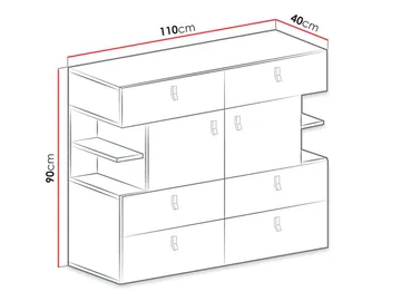 Planeta Skjenk - Oppbevaring - Oppbevaringsmøbler - Sideboard & skjenker