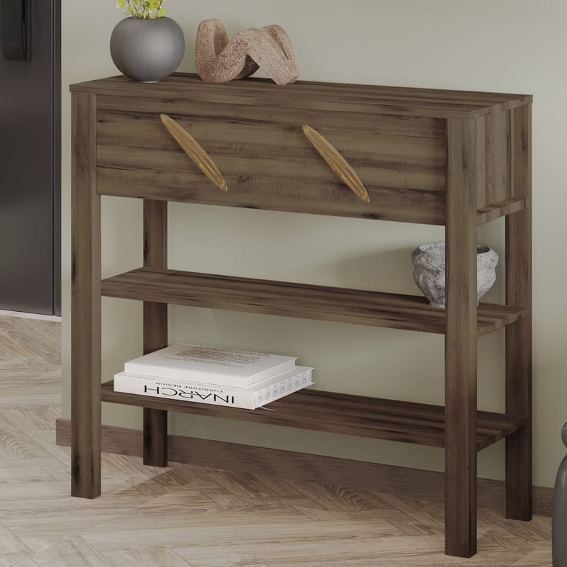 Relon Kommode 90x85x30 cm - Antikk valnøtt - Oppbevaring - Oppbevaringsmøbler - Sideboard & skjenker