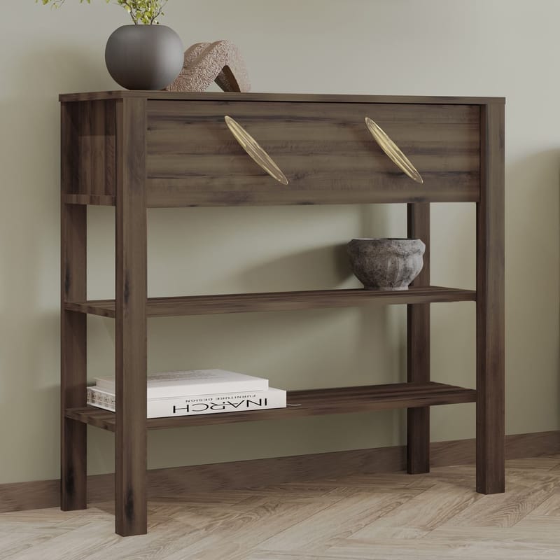 Relon Kommode 90x85x30 cm - Antikk valnøtt - Oppbevaring - Oppbevaringsmøbler - Sideboard & skjenker