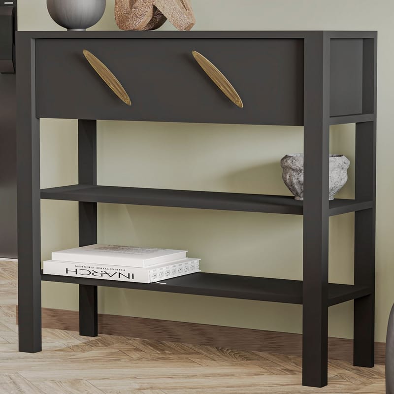 Relon Kommode 90x85x30 cm - Antrasitt - Oppbevaring - Oppbevaringsmøbler - Sideboard & skjenker