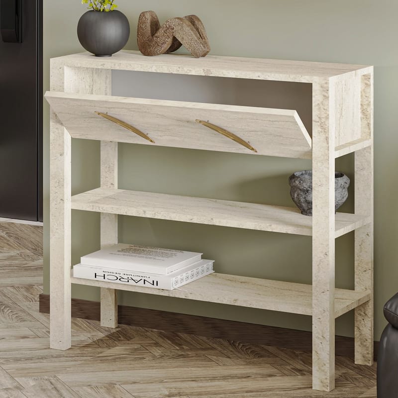 Relon Kommode 90x85x30 cm - Travertin - Oppbevaring - Oppbevaringsmøbler - Sideboard & skjenker