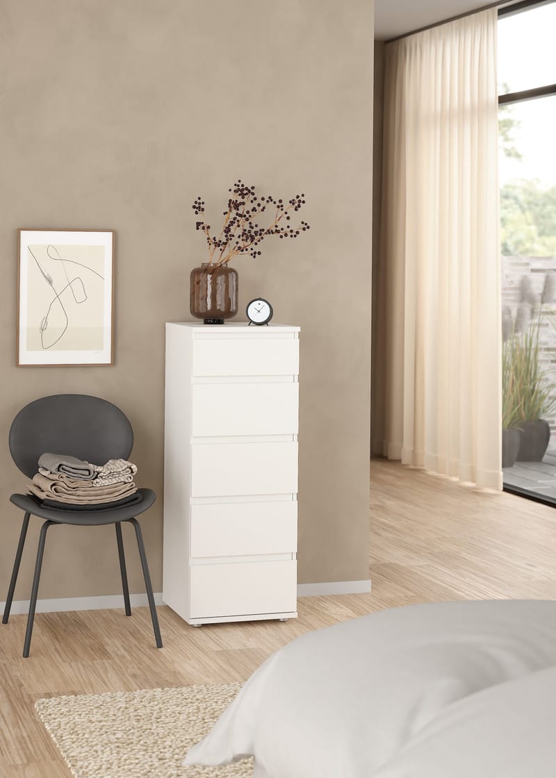 Rengo Kommode med 5 skuffer 40x40x107 cm - Oppbevaring - Oppbevaringsmøbler - Kommode