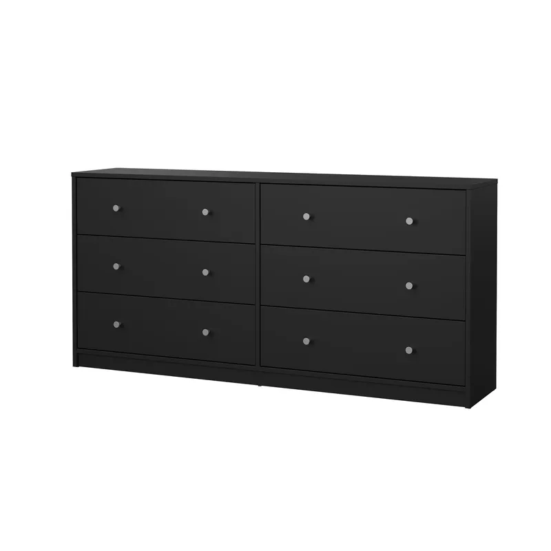 Renor Kommode dobbel kommode med 6 skuffer 143x30x68 cm, undefined