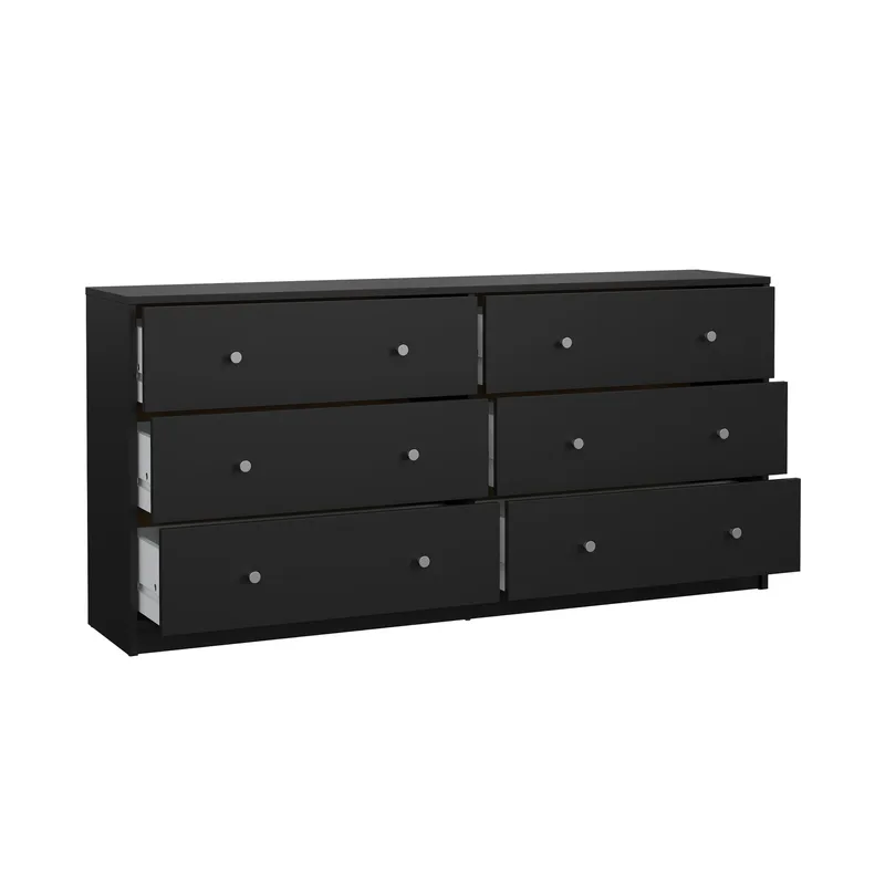 Renor Kommode dobbel kommode med 6 skuffer 143x30x68 cm - Oppbevaring - Oppbevaringsmøbler - Kommode