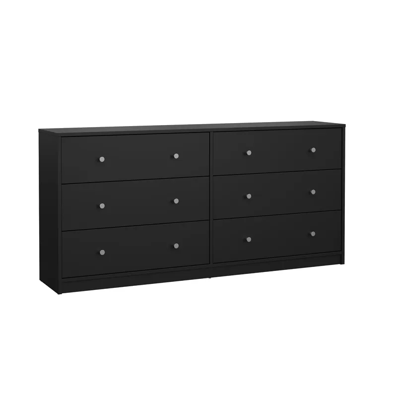 Renor Kommode dobbel kommode med 6 skuffer 143x30x68 cm - Oppbevaring - Oppbevaringsmøbler - Kommode
