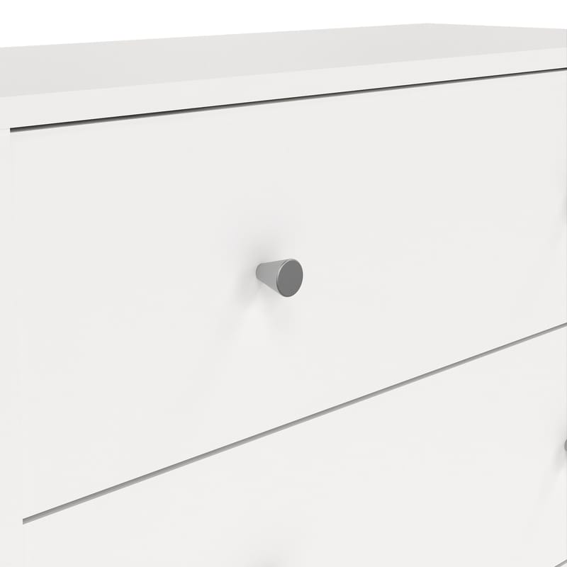 Renor Kommode med 5 skuffer Hvit 72x30x108 cm - Oppbevaring - Oppbevaringsmøbler - Kommode