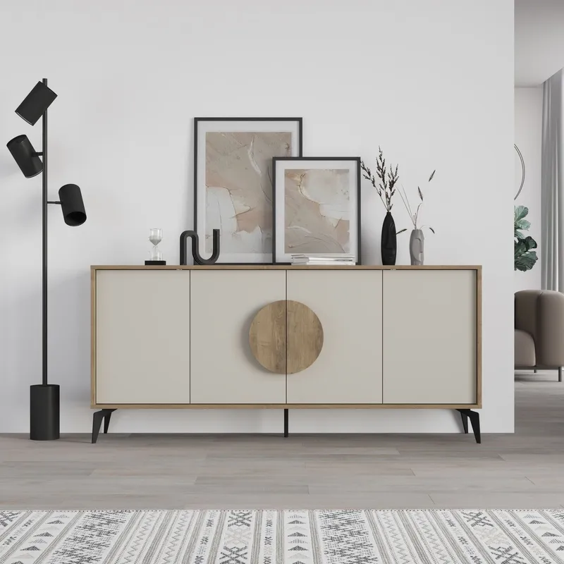 Rolina Konsollbord 180 cm - Hitit og sandstein - Oppbevaring - Oppbevaringsmøbler - Sideboard & skjenker