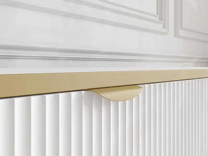 Salmor Skjenk 135x42 cm - Hvit - Oppbevaring - Oppbevaringsmøbler - Sideboard & skjenker