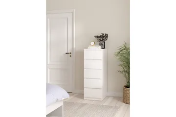 Salomns kommode 111,3 cm - Hvit høyglans - Oppbevaring - Oppbevaringsmøbler - Kommode