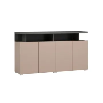 Serio Skjenk med 4 Dører 153 cm i Tre - Taupe - Oppbevaring - Oppbevaringsmøbler - Sideboard & skjenker