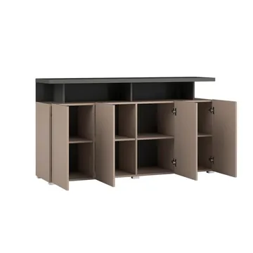 Serio Skjenk med 4 Dører 153 cm i Tre - Taupe - Oppbevaring - Oppbevaringsmøbler - Sideboard & skjenker