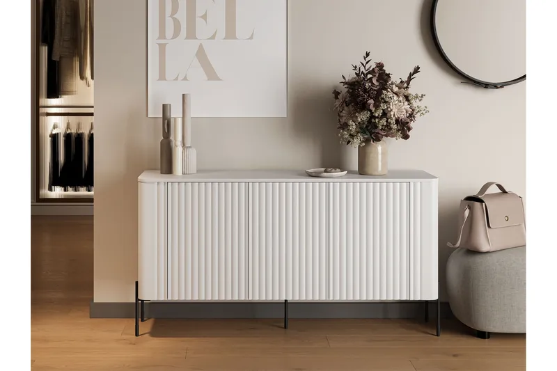 Sherie Skjenk 150x40 cm - Hvit - Oppbevaring - Oppbevaringsmøbler - Sideboard & skjenker