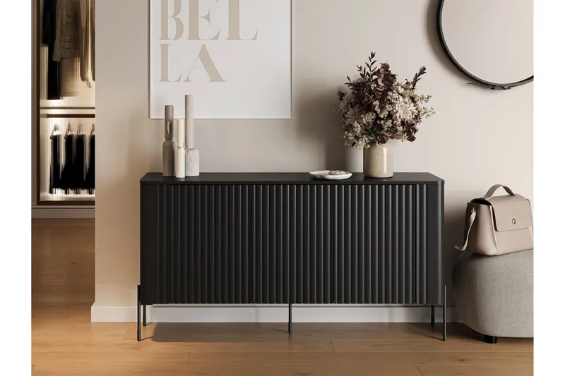 Sherie Skjenk 150x40 cm - Svart - Oppbevaring - Oppbevaringsmøbler - Sideboard & skjenker