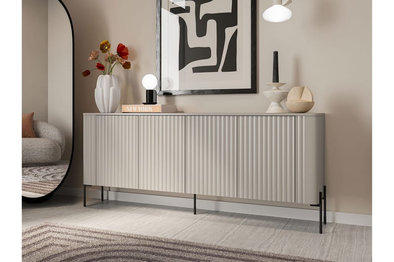 Sherie Skjenk 190x40 cm - Hvit - Oppbevaring - Oppbevaringsmøbler - Sideboard & skjenker