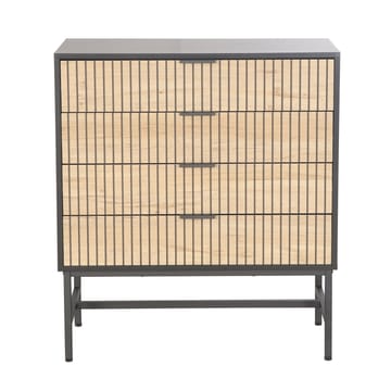 Side Board HOME4YOU - svart / lyst tre - Oppbevaring - Oppbevaringsmøbler - Sideboard & skjenker