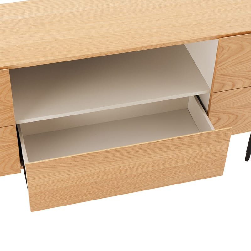 Sideboard HOME4YOU 180x40x76 cm - Beige - Oppbevaring - Oppbevaringsmøbler - Sideboard & skjenker